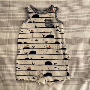Baby Gap Organic Cotton Whale Romper